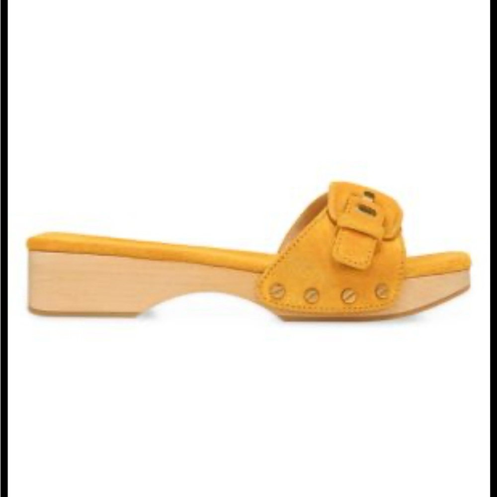 Veronica Beard Davina Leather Clog Slides NEW 9.5